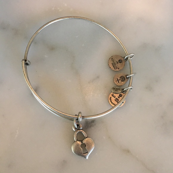 Alex and Ani Heart Lock Bracelet - Picture 1 of 3